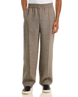 Helmut Lang Helmut Lang Regular Fit Sharkskin Melange Trousers