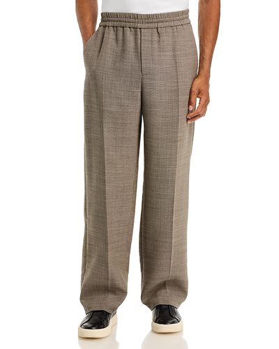Helmut Lang Helmut Lang Regular Fit Sharkskin Melange Trousers