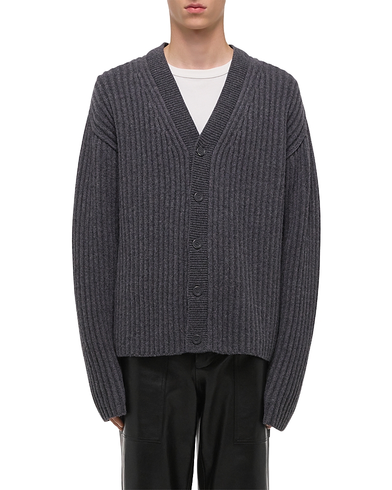 Helmut Lang - Relaxed Fit Ribbed Cardigan Sweater