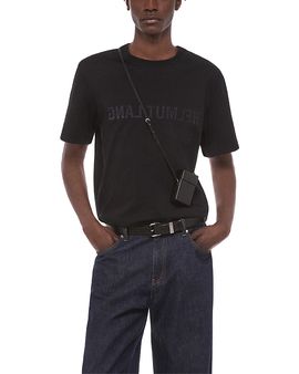 Helmut Lang Helmut Lang Reverse Logo Cotton Crewneck T-Shirt