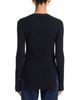 Helmut Lang Helmut Lang Rib Slit Crewneck Top - 3