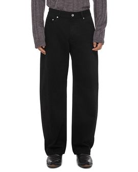Helmut Lang Helmut Lang Saddle Relaxed Fit 30.5Jeans in Rinsed Black