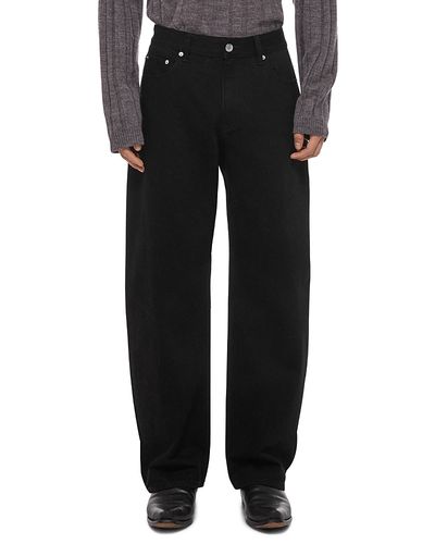 Helmut Lang Helmut Lang Saddle Relaxed Fit 30.5Jeans in Rinsed Black