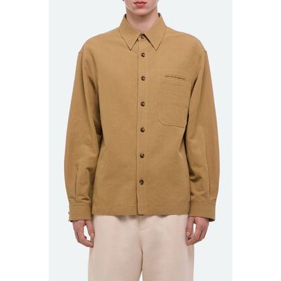 Helmut Lang Helmut Lang Sailor Cotton & Linen Button-Up Overshirt