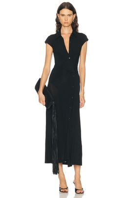 Helmut Lang Helmut Lang Short Sleeve Twist Dress