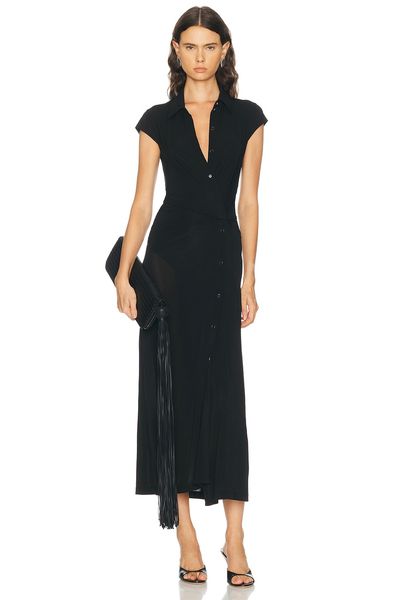 Helmut Lang Helmut Lang Short Sleeve Twist Dress