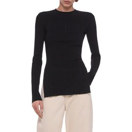 Helmut Lang Helmut Lang Slit Rib Knit Top