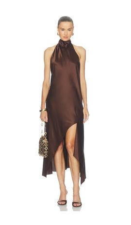 Helmut Lang Helmut Lang The Neck Silk Dress