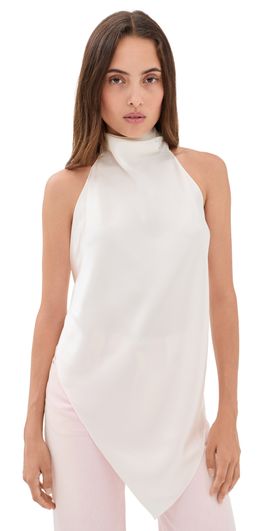 Helmut Lang Helmut Lang Tie Scarf Top Ivory