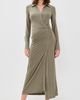 Helmut Lang Helmut Lang Twisted Shirt Dress Fallen Rock - 5