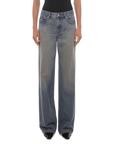 Helmut Lang Helmut Lang Wardrobe High Rise Jeans in Medium Tinted Blue