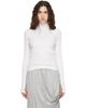 Helmut Lang Helmut Lang White Shrug Turtleneck - 1