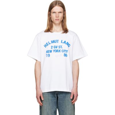 Helmut Lang Helmut Lang White Varsity T-shirt