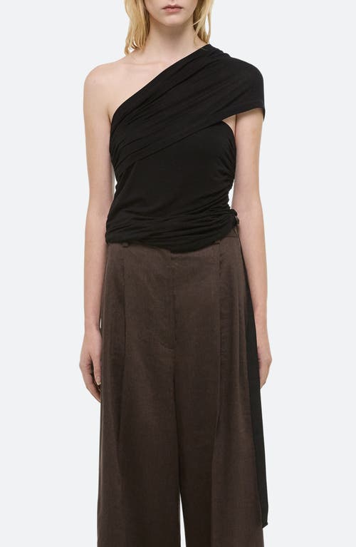 Helmut Lang Helmut Lang Wind Convertible Asymmetric Cutout Jersey Top