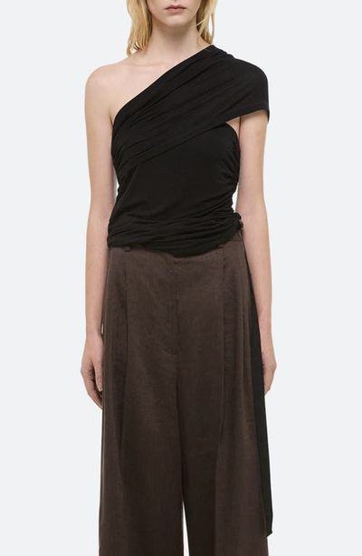 Helmut Lang Helmut Lang Wind Convertible Asymmetric Cutout Jersey Top
