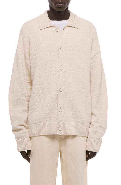 Helmut Lang Helmut Lang Wool & Cotton Blend Slub Cardigan