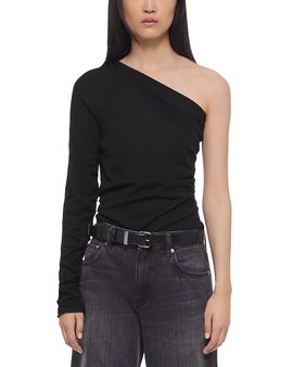 Helmut Lang Helmut Lang Wool Asymmetric Neck Sweater