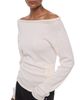 Helmut Lang Helmut Lang Wool Off-the-Shoulder Sweater - 4