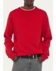 Helmut Lang Men's Cotton Lettuce-Trim Crewneck Sweater - 4