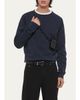 Helmut Lang Men's Cotton Raw-Edge Crewneck Sweater - 4