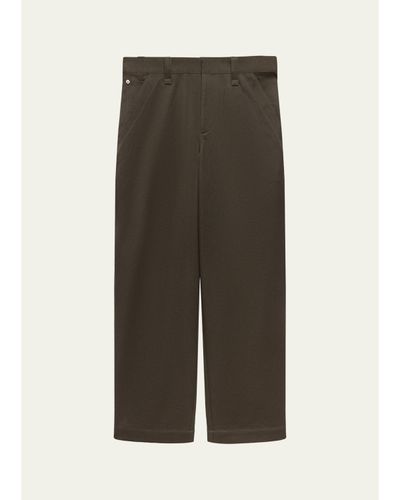 Helmut Lang Men's Flat-Front Cotton Five-Pocket Chino Pants