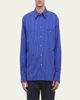 Helmut Lang Men's Pinstripe Poplin Double-Pocket Button-Down Shirt - 4