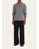 Helmut Lang Men's Wide-Rib Wool and Nylon Crewneck Sweater - 2