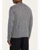 Helmut Lang Men's Wide-Rib Wool and Nylon Crewneck Sweater - 3