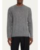 Helmut Lang Men's Wide-Rib Wool and Nylon Crewneck Sweater - 4