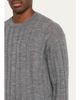 Helmut Lang Men's Wide-Rib Wool and Nylon Crewneck Sweater - 5