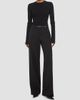Helmut Lang Women's Belted Wool Gabardine Trousers - 2