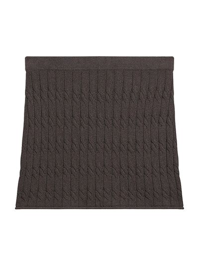 Helmut Lang Women's Cable-Knit Cotton-Blend Miniskirt