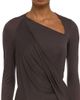 Helmut Lang Women's Draped Asymmetric Long-Sleeve Top - 6