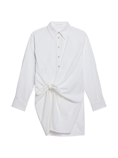 Helmut Lang Women's Knotted Cotton Shirtdress