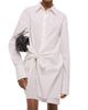 Helmut Lang Women's Knotted Cotton Shirtdress - 6