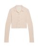 Helmut Lang Women's Raw Edge Linen-Blend Knit Cardigan - 1