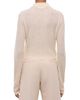 Helmut Lang Women's Raw Edge Linen-Blend Knit Cardigan - 5