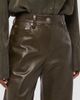 Helmut Lang Women's Relaxed Leather Bootcut Pants - 5