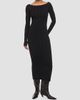 Helmut Lang Women's Ribbed Pointelle Midi Dress - 3