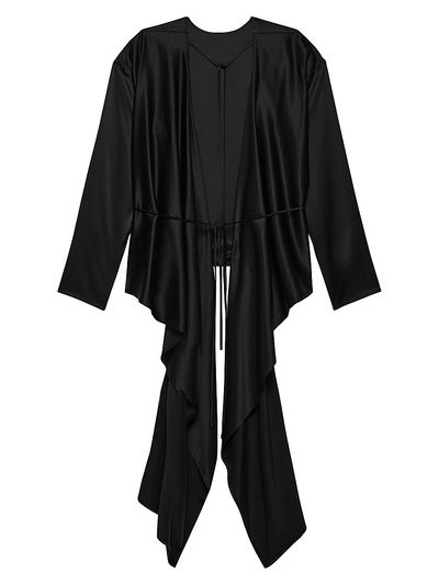 Helmut Lang Women's Scarf-Drape Silk Top