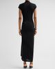 Helmut Lang Women's Twisted Front Jersey A-Line Maxi Dress - 3