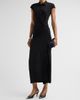 Helmut Lang Women's Twisted Front Jersey A-Line Maxi Dress - 4
