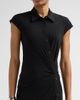 Helmut Lang Women's Twisted Front Jersey A-Line Maxi Dress - 5