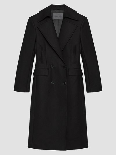 Helmut Lang Women's Wool-Blend Double-Breasted Coat