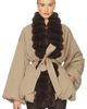 Helsa Helsa Bubble Puffer With Faux Fur - 1
