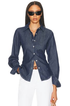Helsa Helsa Denim Fitted Shirt