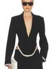 Helsa Helsa Devereux Blazer With Chiffon Edge - 1