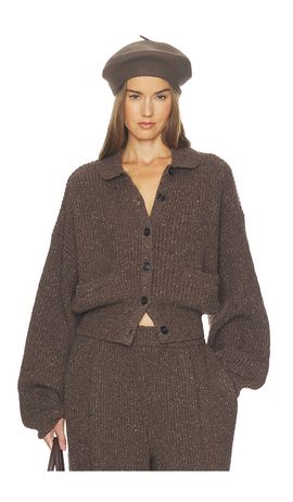 Helsa Helsa Dosela Fleck Cardigan