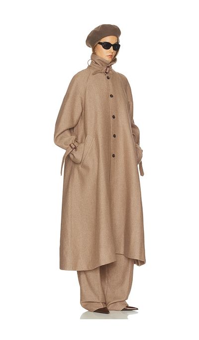 Helsa Helsa Italian Herringbone Trench Coat