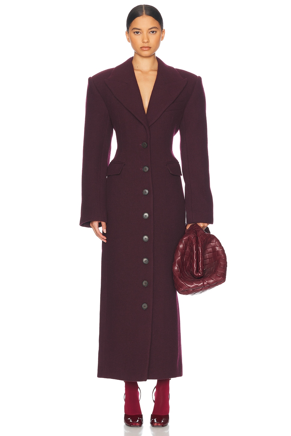 未使用Herlipto Bruxelles Wool-Blend Coat Helsa - Italian Wool Blend Topcoat